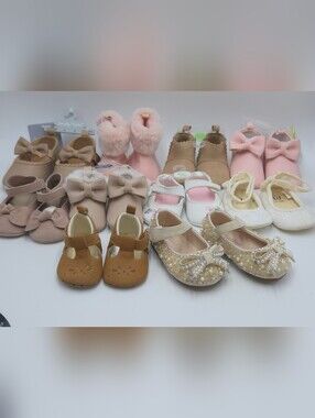 Bundle Kids Pearl Bow Mary Jane Shoes OBO